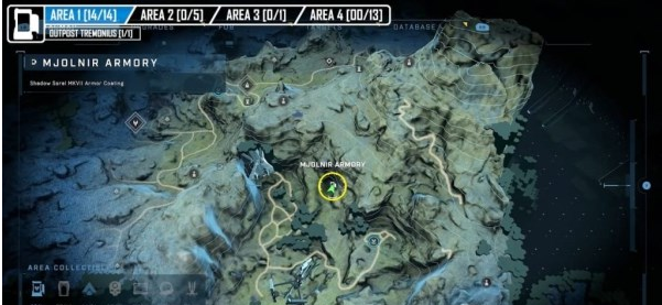 光环无限雷神之锤储物柜第一区域位置一览