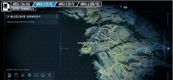 光环无限雷神之锤储物柜第二三区域位置一览