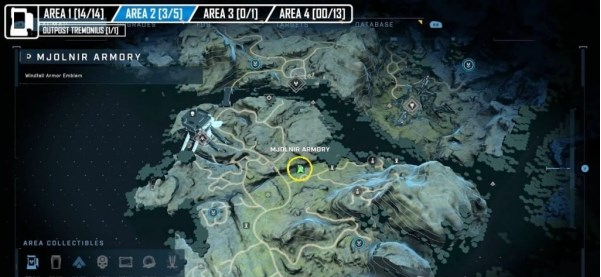 光环无限雷神之锤储物柜第二三区域位置一览