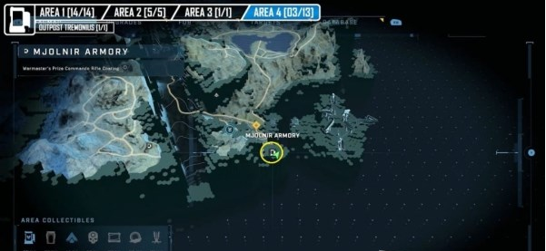 光环无限雷神之锤储物柜第四区域位置一览