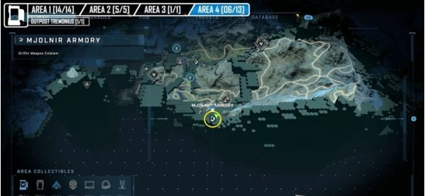 光环无限雷神之锤储物柜第四区域位置一览