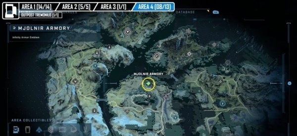 光环无限雷神之锤储物柜第四区域位置一览