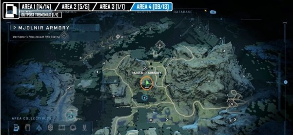 光环无限雷神之锤储物柜第四区域位置一览