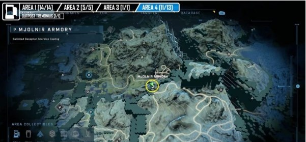 光环无限雷神之锤储物柜第四区域位置一览