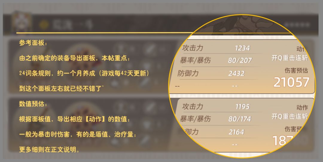 原神角色参考面板改版情况介绍