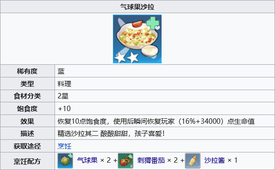 幻塔气球果沙拉制作方法介绍