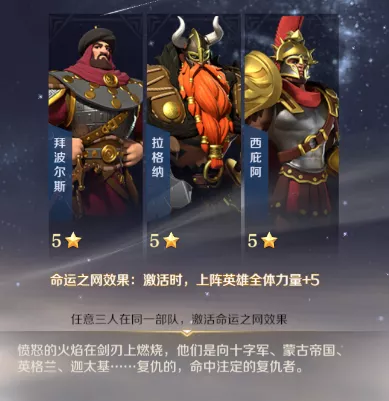 文明与征服五星全A技能超低配突击队阵容推荐