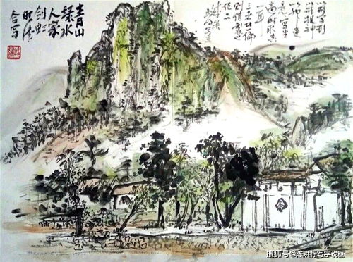 山水长卷：青山绘千秋，绿水奏万古