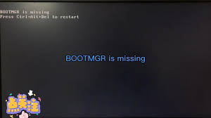 开机提示：Bootmgr缺失