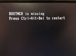 开机提示：Bootmgr缺失