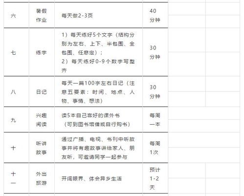 暑期规划秘籍：高效制定个性化暑假计划表全攻略