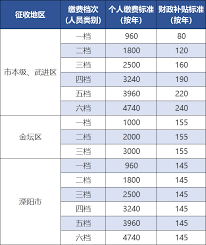 天津城乡居民养老保险缴费档次与标准