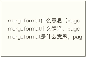 理解Merge Format：含义与应用